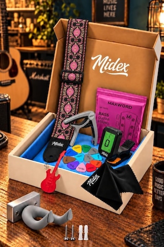 Midex Cl-30-pak Özel Tasarım Bas Gitar Aksesuar Seti
