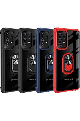 Samsung Uyumlu Galaxy A72 Kılıf Zore Mola Kapak Siyah