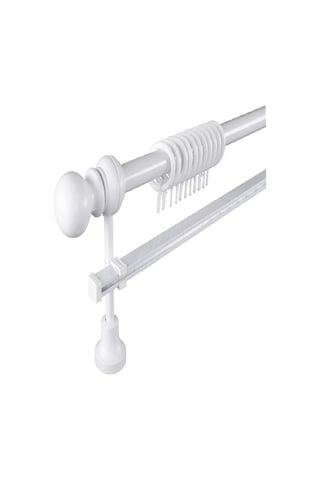 Perdemix Klasik Ahşap Rustik Perde Askısı Tek Raylı 28 Mm