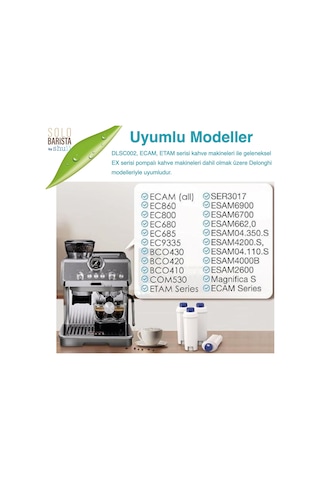 Pure Kafe Ds012 - Delonghi Dlsc002 İçin Kahve Makinesi Su Filtresi 12 Adet