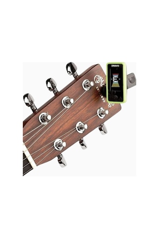 D'addario Planet Waves Eclipse Headstock Tuner, Kromatik Akort Aleti Telli Çalgı Aksesuarları Yeşil
