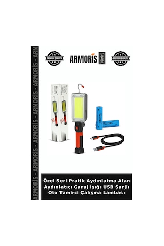 Özel Seri Pratik Aydınlatma Alan Aydınlatıcı Garaj Işığı Usb Şarjlı Oto Tamirci Çalışma Lambası