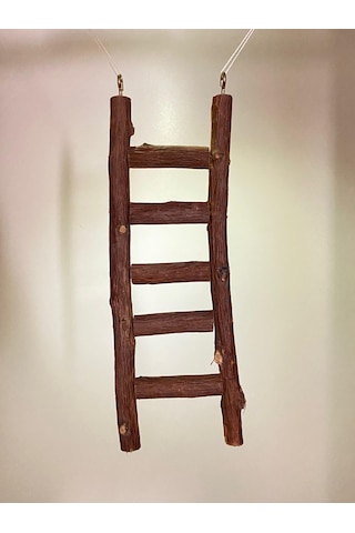 Doğal Ahşap Kuş Merdiveni Kuş Oyuncağı