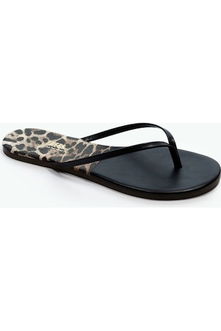 Tkees Kadın Leopar Iı/siyah Parmak Arası Terlik Leopar Iı/siyah Leopar - Siyah