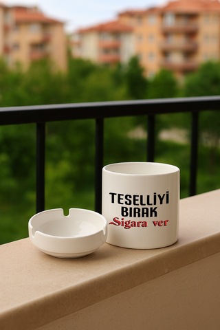 Porselen Baskılı Küllük