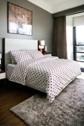 Kırmızı Kalpli Nevresim Takımı Çift Kişilik Sevgili