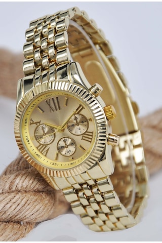 Sonsuzsaat Su-671 Altın Renk Kadın Kol Saati