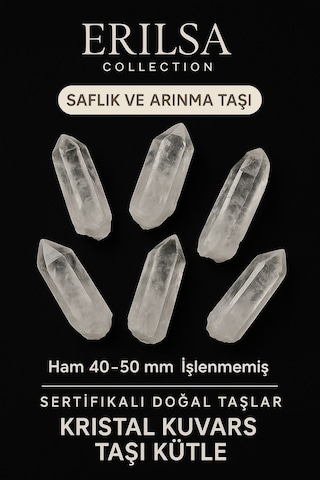 Ham Işlenmemiş Doğal Kristal Kuvars Taşı Kütle