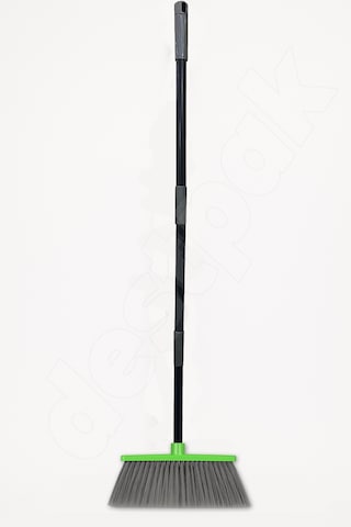 Saplı Ev Süpürgesi - Ekstra Kaliteli - 120cm Sap - Demonte Sap - Uzun Fırça Kılı - Dış Mekan Süpürge