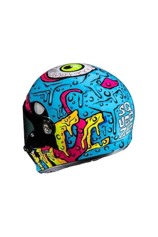 Hjc V10 Kask Squeeze Mc28 Mavi