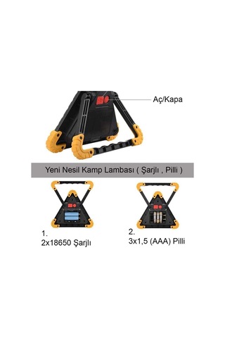 Profesyonel Kamp - Araba Lambası Bigem Bm-610-9056357555619
