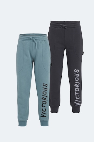 Slazenger Laney 2 Li Set Eşofman Altı Koyu Gri - Mavi