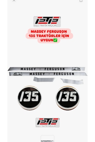 Massey Ferguson 135 Komple Yan Yazı Ve Yan Yuvarlak Armalar Komple Takım Ptp Marka Massey Ferguson 135 Komple Yan Yazı Ve Yan Yuvarlak Armalar Komple Takım Ptp Marka