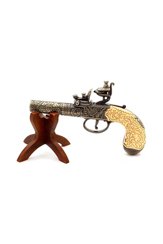 Denix Dekoratif Flintlock Pocket Pistol 19,5 Cm, Londra 1795