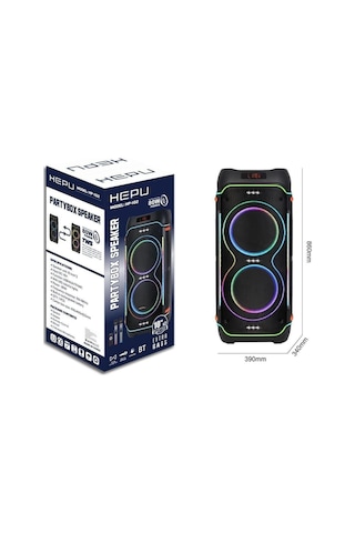 Hp 102 Taşınabilir Şarjlı Bluetooth Hoparlör 80 Rms 2 10 İnc Woofer-132898