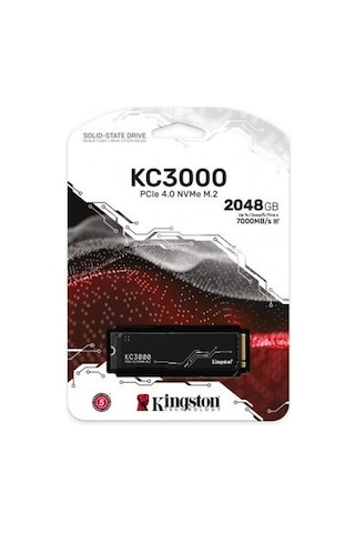 Kingston 2tb Kıngston Kc3000 M.2 Nvme Pcıe 4.0 Skc3000d/2048g 7000/7000mb/s