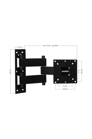 Vontech Vt 222 Hc Pro 10 27" Lcd/Led Tv Hareketli Askı Aparatı