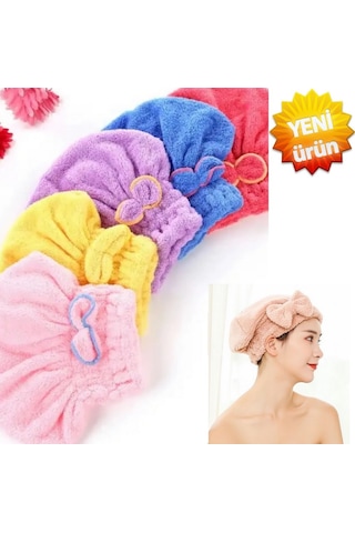Saç Havlusu, Çabuk Kuruyan Mikrofiber Saç Kurutma Bonesi