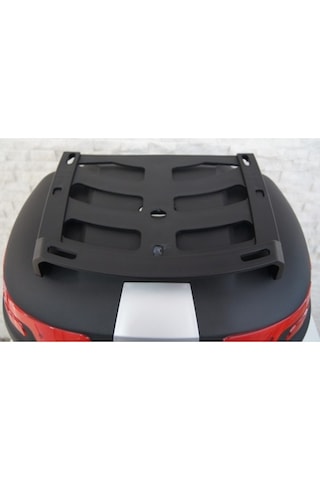 Maxem Sl45 Full Siyah 45l Motosiklet Arka Çanta Anahtarlı Kilit, Üst Bagaj & Sırtlık Geniş Hacimli Top Case Siyah
