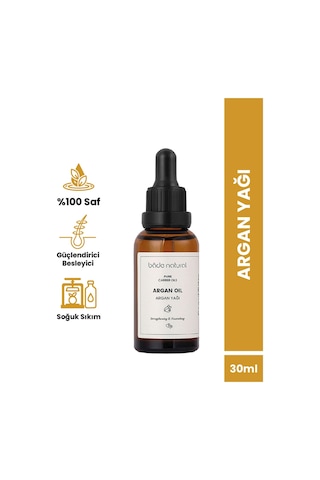 Bade Natural Soğuk Sıkım Argan Yağı 30 ML