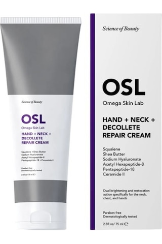 Osl Omega Skin Lab Hand + Neck + Decollete Repair Cream 75 Ml