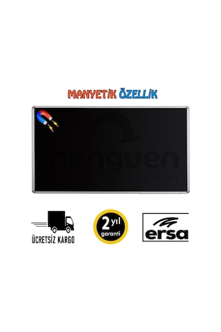 Penguen Alü. Çer. Duvara Monte Manyetik Kara Tahta 100X200