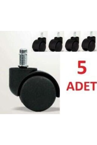 A Kalite Ofis Koltuk Tekeri 5 Li - Tekerlekler - Tek Ebat Tekerlekler