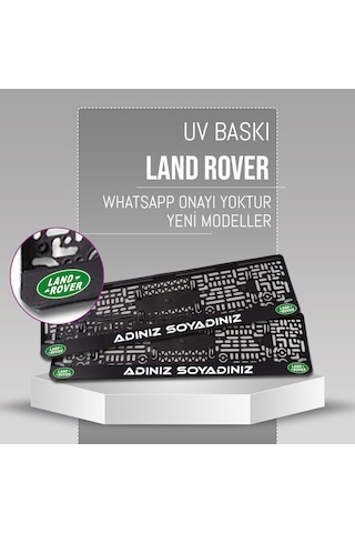 Land Rover Plakalık, 2 Adet Premium Uv Baskı, Plakalıkhane
