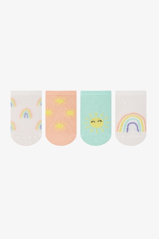 Penti Renkli Kız Çocuk Sunny Rainbow 4 'lü Patik Çorap