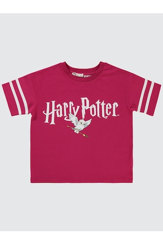 Harry Potter Kız Çocuk Tişört 6-9 Yaş Bordo