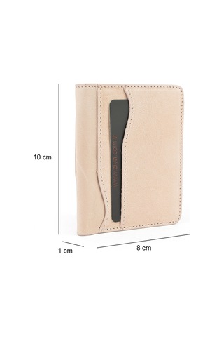 Ziya, Unisex Hakiki Deri Kartlık 1539852z02 Pudra 1539852z02 402 Pudra