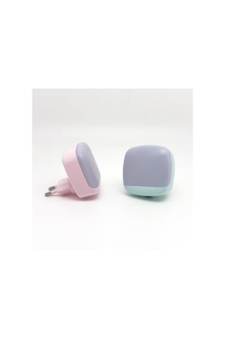 2'li Set Karanlık Sensörlü Led Gece Lambası Çocuk Odası Aydınlatma Işık Çok Renkli