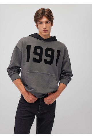 Mavi - 1991 Baskılı Gri Sweatshirt 0s10166-70088 Gri