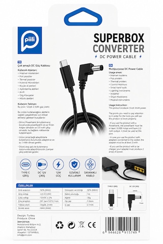 Piili Süperbox Kablo Usb-c