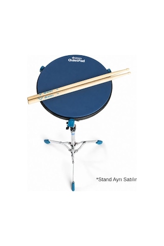 Drumeo Quietpad Practice Pad 12 İnç Çift Yüzlü Sessiz Davul Çalışma Pedi