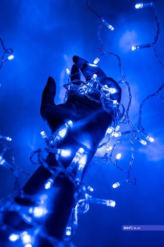 ACK LED Süsleme Işıklı Perde Mavi Işık 220V 23W 2m Mavi