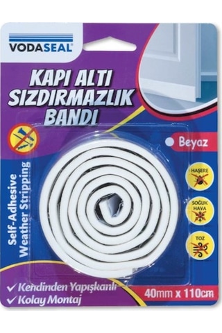 Vodaseal Kapı Altı Sızdırmazlık Bandı 40Mm X 110Cm Beyaz (549602319)