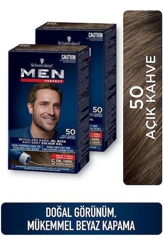 Schwarzkopf Men Perfect Saç Boyası 5.0 Açık Kahve 2'li