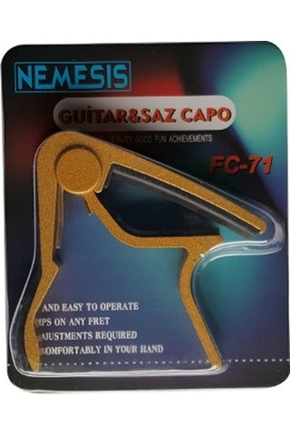 Nemesis Fc-71 Model Siyah Renk Metal Ukulele Kapo Kelepçe