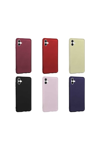 Zore Samsung Galaxy Uyumlu A04 Kılıf Omsy Premier Silikon Kapak - Saks Mavi