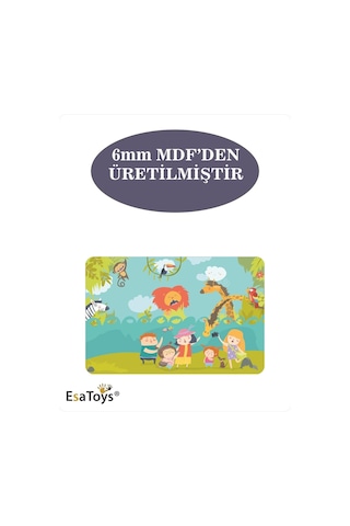 Ahşap 54 Parça Çocuk Puzzle-82