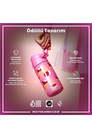 Ion8 - Paslanmaz Çelik Çocuk Suluk - Dondurma - 400 Ml - Sızdırmaz Çok Renkli
