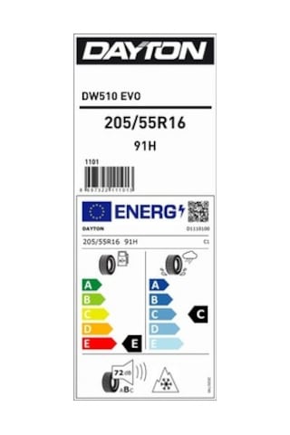 Dayton 205/55R16 91H DW510 Evo Kış Lastiği 2025