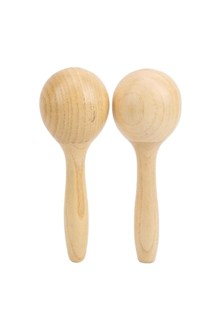 Jwin Jwm-109 Saplı Marakaş Orff - Ritim Aleti Seti - Natural