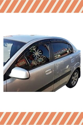Kıa Rio Sedan 2006-2011 Modellerine Özel 4'lü Mügen Tip Cam Rüzgarlığı Kıa Rio Sedan 2006-2011 Modellerine Özel 4'lü Mügen Tip Cam Rüzgarlığı