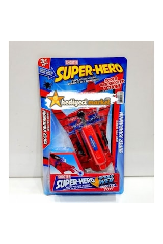 Super Hero Örümcek Adam Ağ Fırlatan Vakumlu Ok Atan Eldiven
