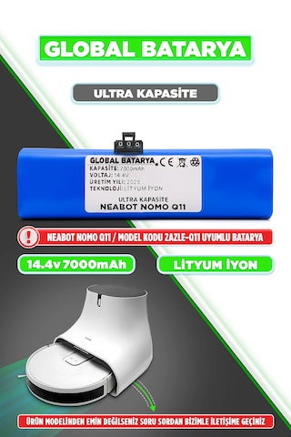 Neabot Nomo Q11 Batarya 7000mah Li-ion Pil