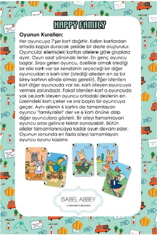 Djeco Kart Oyunları / Happy Family