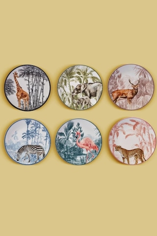 Karaca  Jungle 6 Parça Pasta Takımı 19 cm