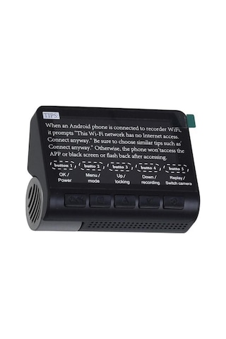 Twogo Ön Arka Kameralı Gps-wifi Ses Kayıtlı Araç Kamerası Go-4k Gps